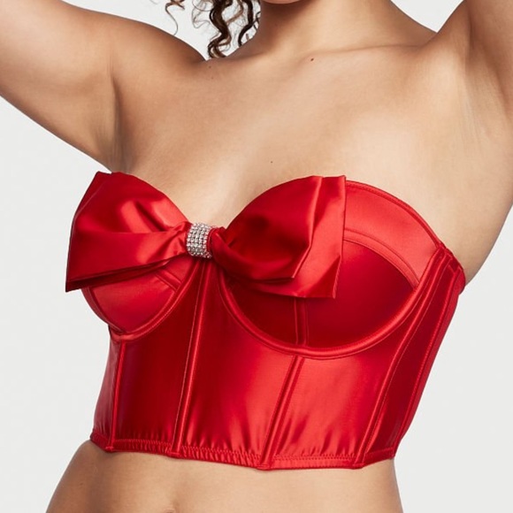 Victoria secret Top tipo brasier con copas y moño - Picture 1 of 5
